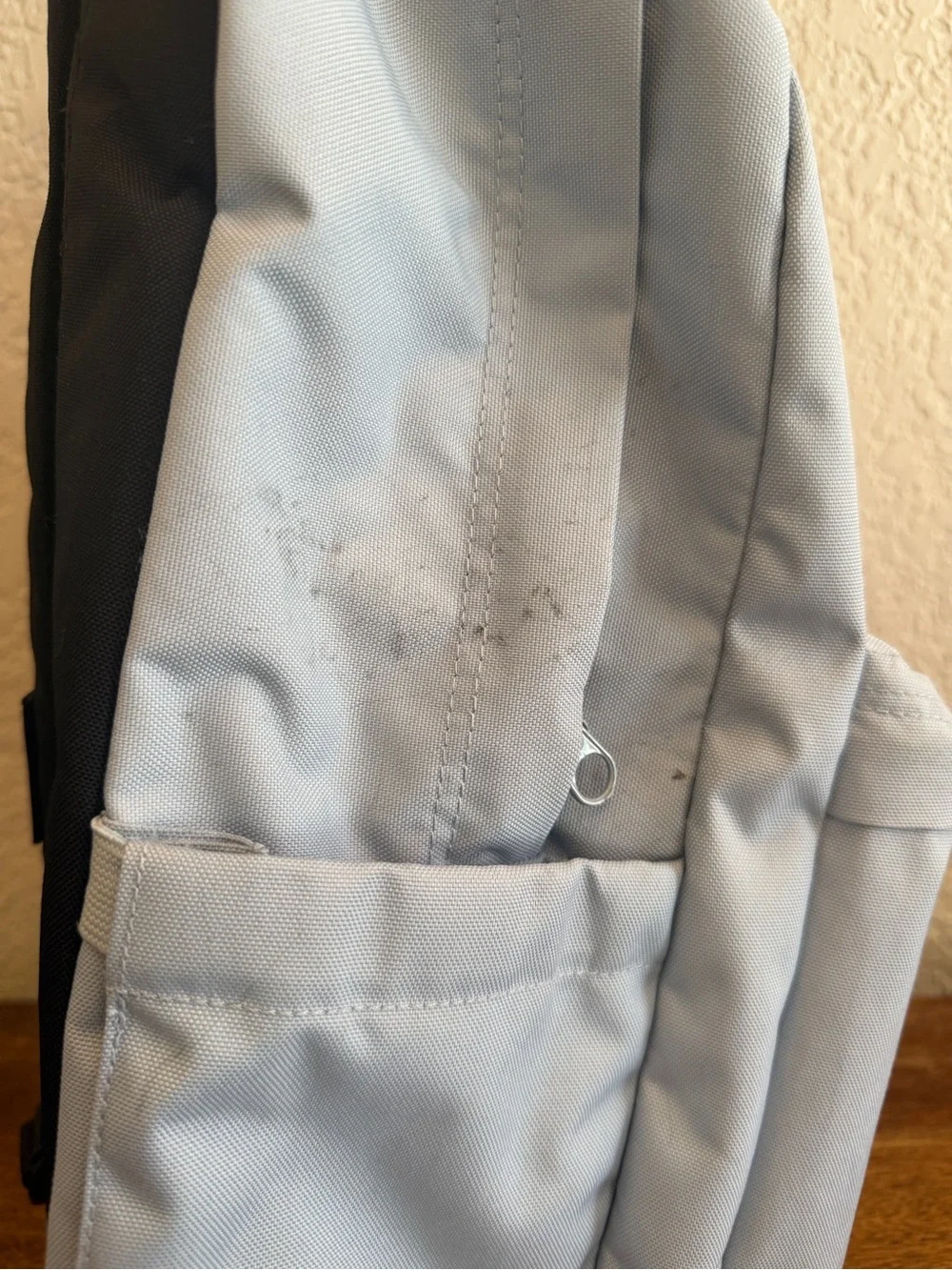 JanSport SuperBreak Backpack Light Blue School Book Travel Daypack Water Bottle